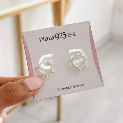 Argollas PLATA LAMINADA