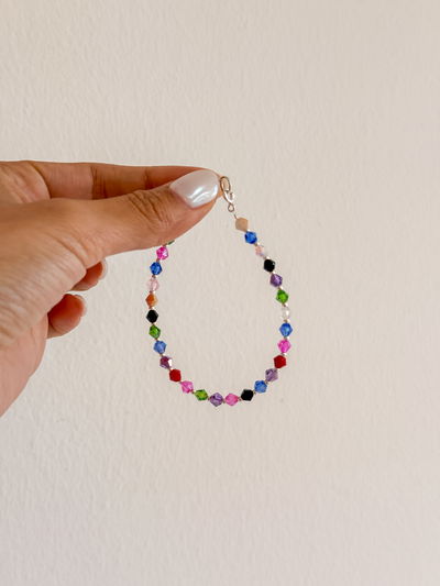Pulsera de Cristal Colores