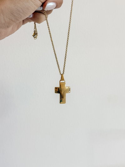 Conjunto Cruz Grande ACERO DORADO