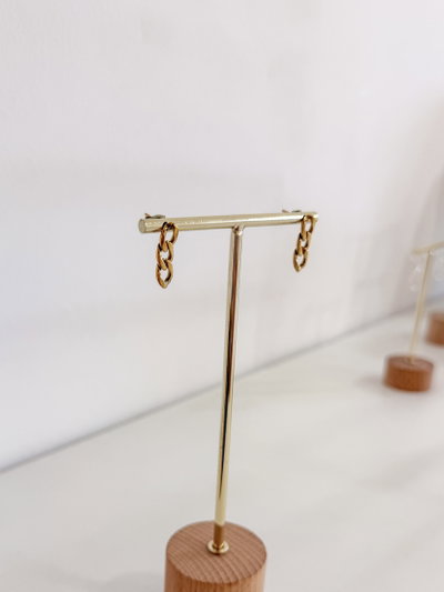 Aros Eslabones ACERO DORADO