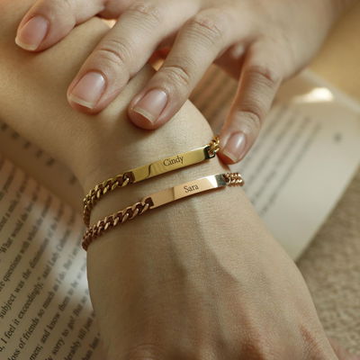 Pulseras para compartir DORADAS 