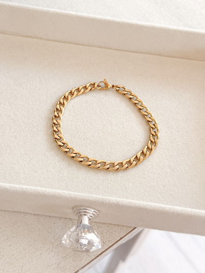 Pulsera Eslabones ACERO DORADO