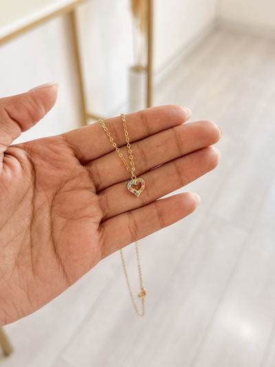 Collar Corazón Mini 40cm ACERO