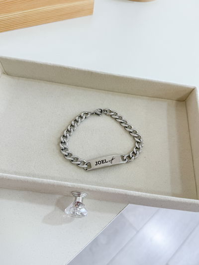 Pulsera para grabar 20cm ACERO