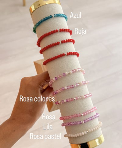 Pulsera Cristal de Roca elastizada