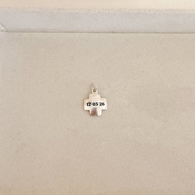 Dije Cruz 1,6cm para NOMBRE/ FECHA