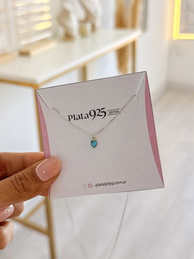 Conjunto Corazón Turquesa 