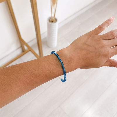 Pulsera Azul (cristal de roca)