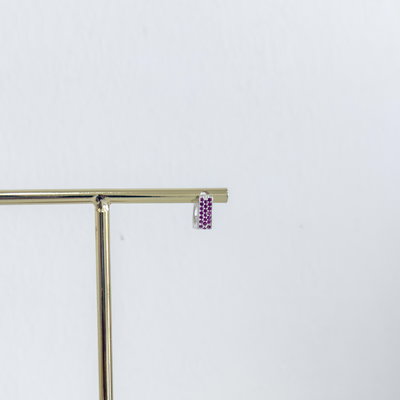 Argollita Cuadrada Rosa 1cm (unidad)