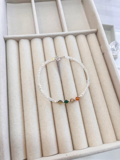 Pulsera Cristal y Piedras