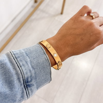Pulsera Esclava ACERO DORADO WATERPROOF