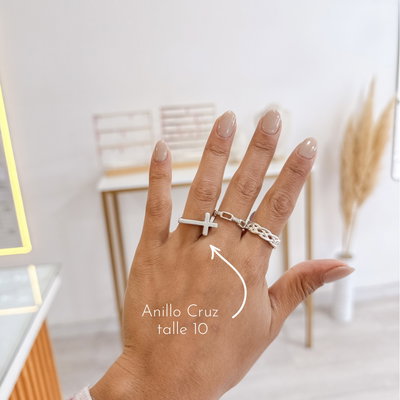 Anillo Cruz Talle 10