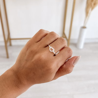 Anillo Corazón Talle 16
