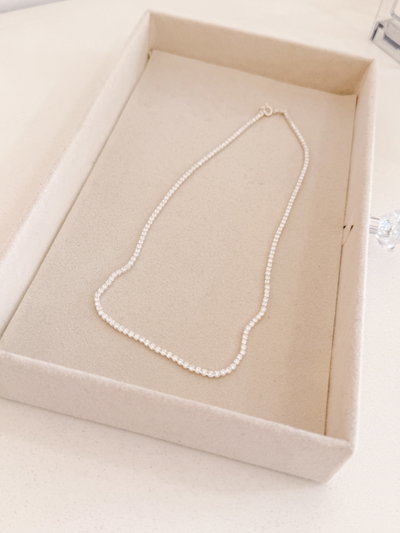 Choker Shine 40cm| PLATA LAMINADA