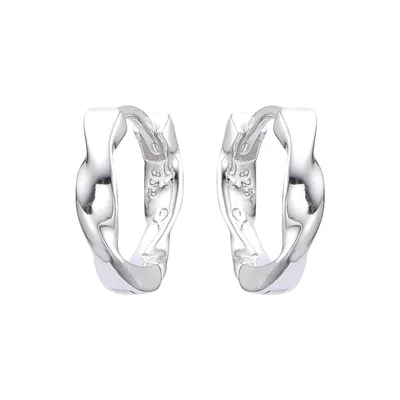 Argollas Torzaditas 1cm| Par