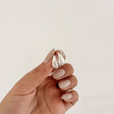 Argollas Oval| PLATA LAMINADA