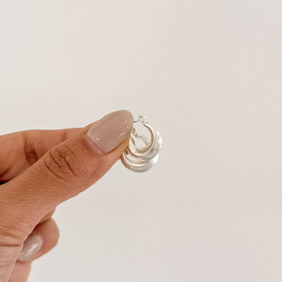 Argollas Canastas| PLATA LAMINADA