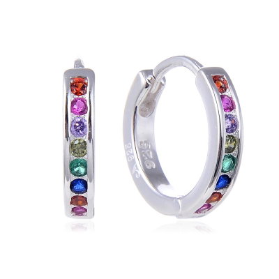 Argollas Bea Colores 1cm| Par