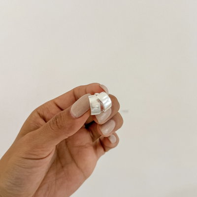 Argollas Anchas 1,5cm| PLATA LAMINADA
