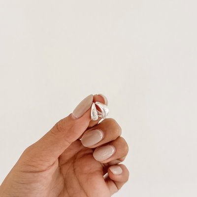 Argollas Oval| 1cm| PLATA LAMINADA