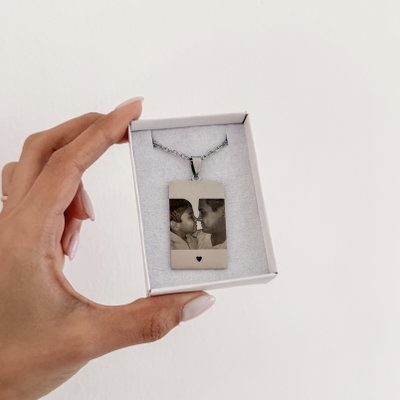 Collar Rectagulo Grande| ACERO