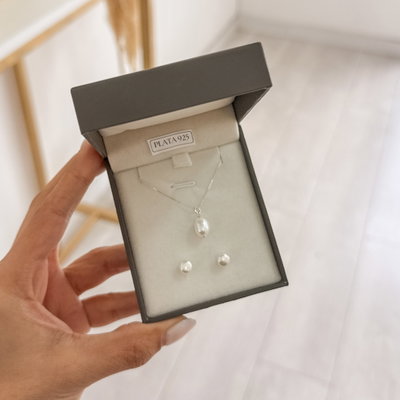 Conjunto Perla con aros