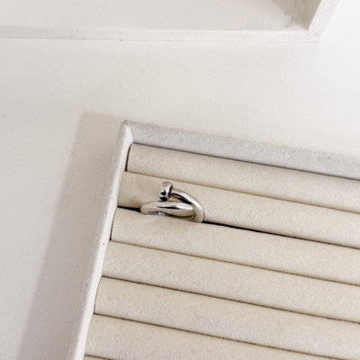 Anillo Plata Inflada Talle 19