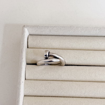 Anillo Plata Inflada Talle 19