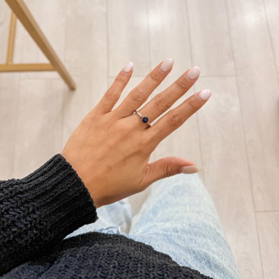 Anillo Vera Azul Talle 16