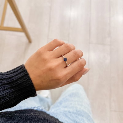 Anillo Vera Azul Talle 16