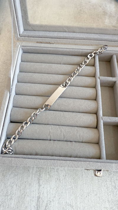 Pulsera para grabar 20cm ACERO