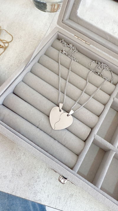 Conjunto Corazón para compartir ACERO