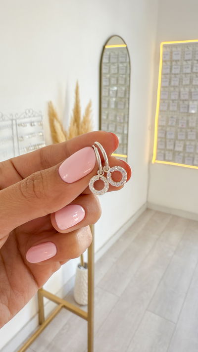 Argollas Círculo Cubic 