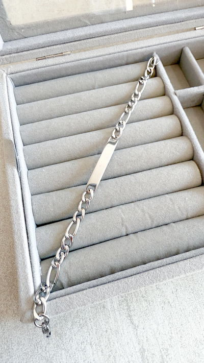 Pulsera para grabar 22cm ACERO