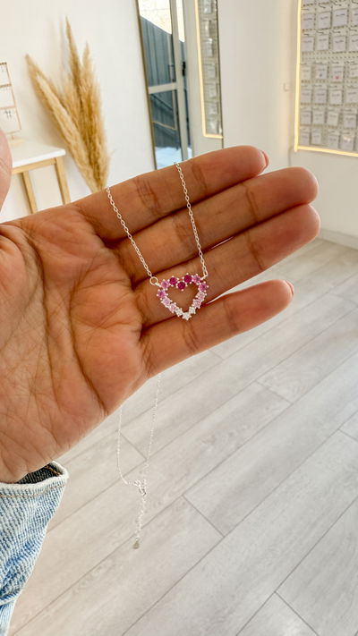 Collar Corazón Rosa