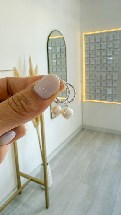 Argollas Perlas de Rio