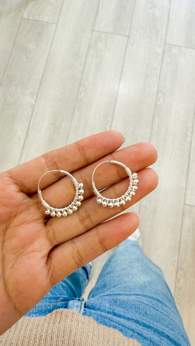 Argollas con Bolitas