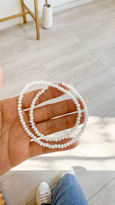 Choker Blanco (cristal de roca)