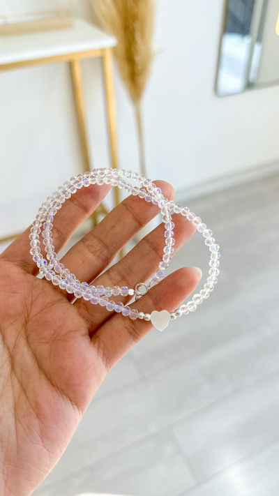 Choker Corazón (cristal de roca)