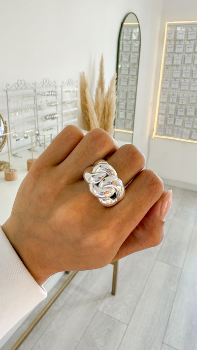 Anillo Inflado Trenzado T17