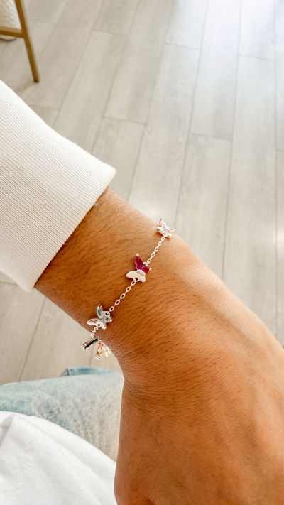 Pulsera Mariposas de Colores