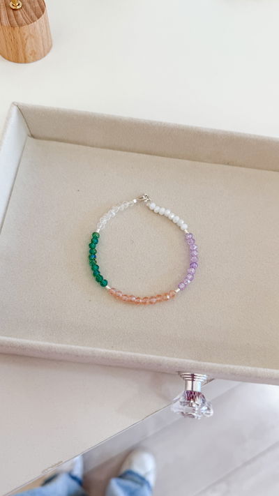 Pulsera Colores (cristal de roca)
