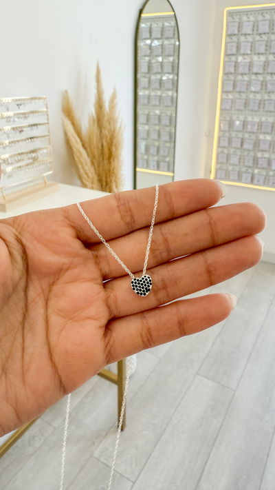 Conjunto corazon Negro