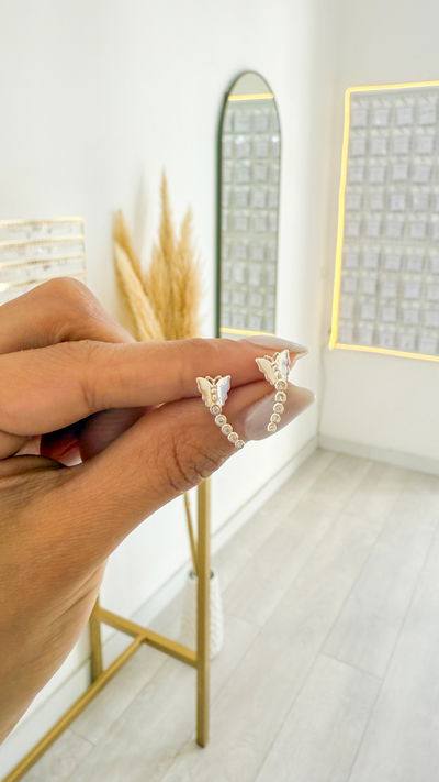 Aros con Mariposas
