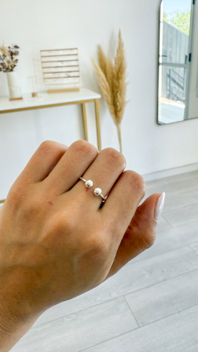 Anillo Ajustable Bolitas