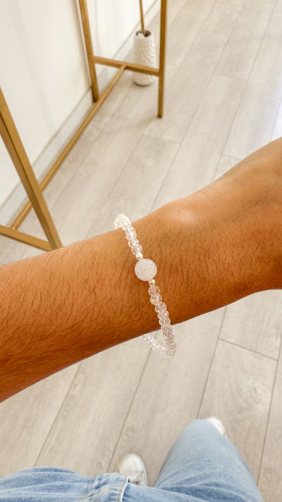 Pulsera Cristal Transparente 