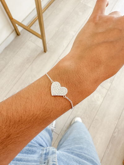 Pulsera Corazon Cubic