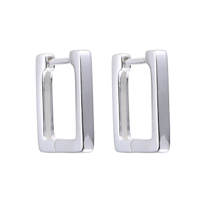 Argollas Rectangulares 8mm| Par 