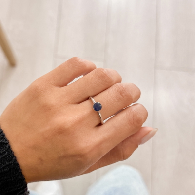 Anillo Vera Azul Talle 16