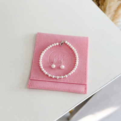 Set de Pulsera + aros| Perlas de Rio